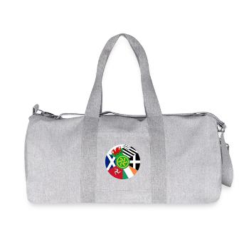 Flaggen der keltischen Nationen, Pan Celtic, Wales, Schottland - Recycelte Canvas-Sporttasche von Stanley/Stella - Grau meliert - Vorne