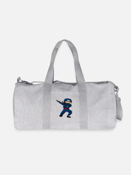 Ninja - Recycelte Canvas-Sporttasche von Stanley/Stella - Grau meliert