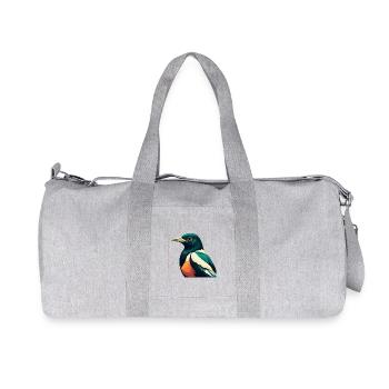 Pie Dessin animé Personnage Animal de compagnie coloré - Sac de sport en toile recyclée Stanley/Stella - gris chiné - Devant