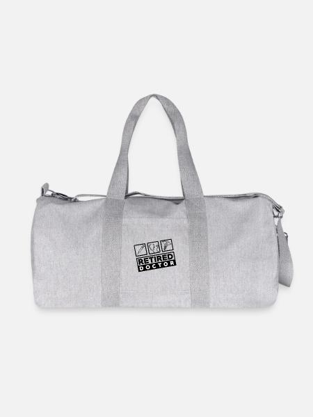 Retired Doctor - Arzt in Rente mit Symbolen - Recycelte Canvas-Sporttasche von Stanley/Stella - Grau meliert