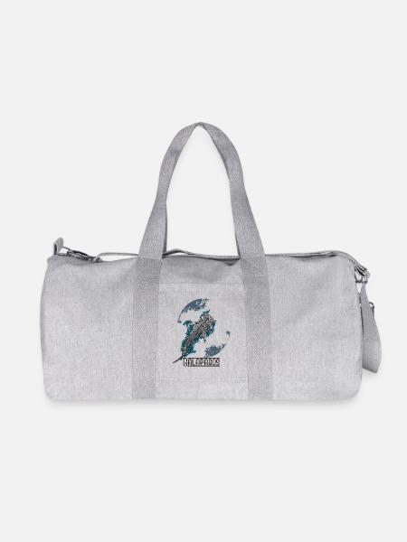 Walhai der Galapagos-Inseln - Recycelte Canvas-Sporttasche von Stanley/Stella - Grau meliert