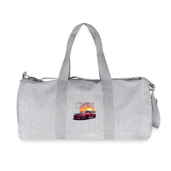 R34 Sonnenuntergang - Recycelte Canvas-Sporttasche von Stanley/Stella - Grau meliert - Vorne