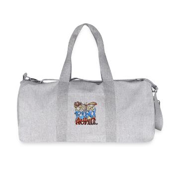 Wieder unterwegs - Wieder unterwegs - Kleidung, Geschenke - Recycelte Canvas-Sporttasche von Stanley/Stella - Grau meliert - Vorne