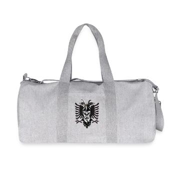 Skenderbeg Albania Kosovo Gift Idea - Recycled Canvas Sports Bag by Stanley/Stella - heather grey - Front