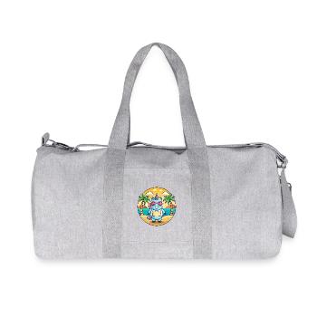 Einhorn Lustige Cartoon Sommer Strand Sonnenbrille - Recycelte Canvas-Sporttasche von Stanley/Stella - Grau meliert - Vorne