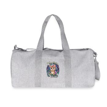 Stimmen Sie sich auf die Natur ein! - Recycelte Canvas-Sporttasche von Stanley/Stella - Grau meliert - Vorne