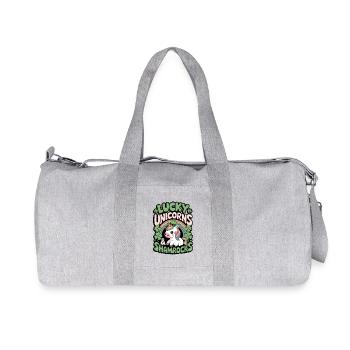 Lucky Unicorns & Shamrocks - Recycled Canvas Sports Bag by Stanley/Stella - heather grey - Front