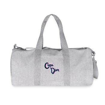 Carpe diem - Sac de sport en toile recyclée Stanley/Stella - gris chiné - Devant