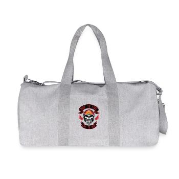 FAHREN SIE ZUM LEBEN - Recycelte Canvas-Sporttasche von Stanley/Stella - Grau meliert - Vorne