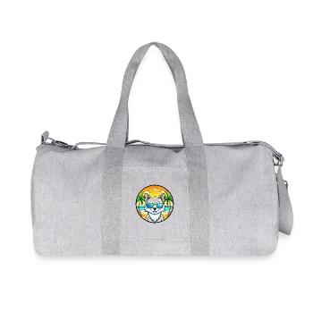 Lunettes de soleil de plage de race de chat angora turc - Sac de sport en toile recyclée Stanley/Stella - gris chiné - Devant