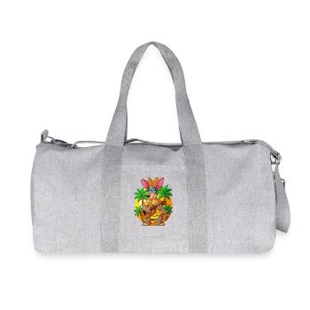 Funny Aardvark Cartoon Summer Beach Sunglasses - Recycled Canvas Sports Bag by Stanley/Stella - heather grey - Front