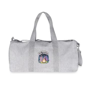 Bleiben Sie magisch, bleiben Sie warm! - Recycelte Canvas-Sporttasche von Stanley/Stella - Grau meliert - Vorne