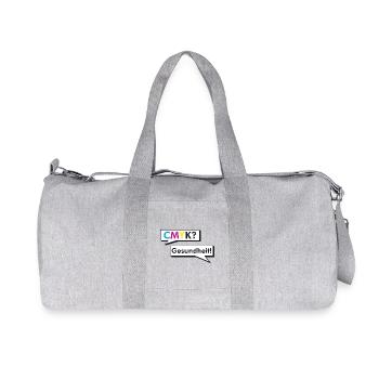 CMYK Grafiker Nerd Spruch Geschenk Shirt - Recycelte Canvas-Sporttasche von Stanley/Stella - Grau meliert - Vorne