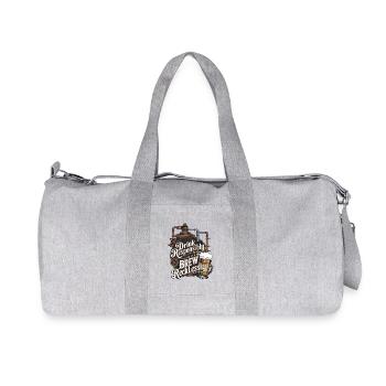 Trinken Sie verantwortungsbewusst, brauen Sie rücksichtslos - Recycelte Canvas-Sporttasche von Stanley/Stella - Grau meliert - Vorne