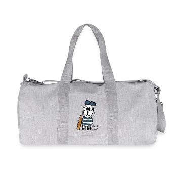 Französisch ScHoF - Recycelte Canvas-Sporttasche von Stanley/Stella - Grau meliert - Vorne