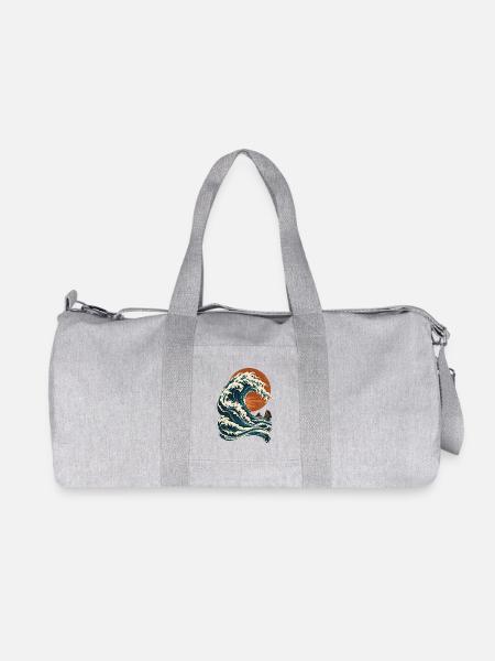 Meereswelle - Recycelte Canvas-Sporttasche von Stanley/Stella - Grau meliert