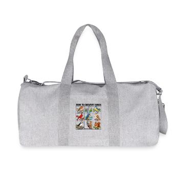 How to Identify Birds Funny Birding Birder Fitted  - Recycelte Canvas-Sporttasche von Stanley/Stella - Grau meliert - Vorne