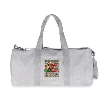 Buon Natale! Das war die leise Version. - Recycelte Canvas-Sporttasche von Stanley/Stella - Grau meliert - Vorne