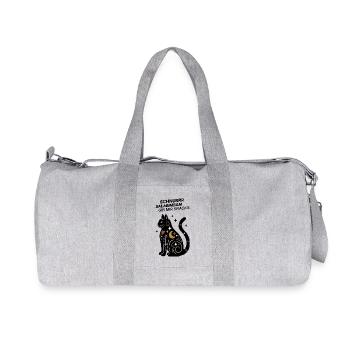 Schnurrrsalabimbam - Gib mir Snacks! - Katze - Recycelte Canvas-Sporttasche von Stanley/Stella - Grau meliert - Vorne
