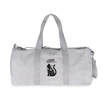 Schnurrrsalabimbam - Gib mir Snacks! - Katze - Recycelte Canvas-Sporttasche von Stanley/Stella - Grau meliert - Vorne