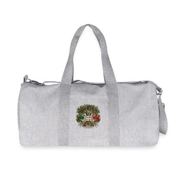 Mein Stammbaum trägt Oliven - Recycelte Canvas-Sporttasche von Stanley/Stella - Grau meliert - Vorne