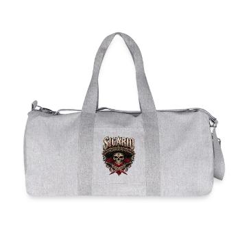 Sicario Totenkopf mit Sombrero - Recycelte Canvas-Sporttasche von Stanley/Stella - Grau meliert - Vorne