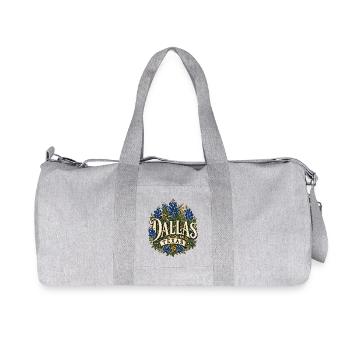 Dallas Texas Blumenbouquet Design - Recycelte Canvas-Sporttasche von Stanley/Stella - Grau meliert - Vorne
