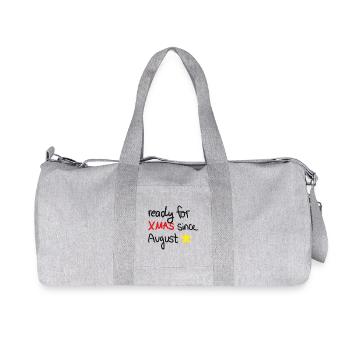 Ready for Xmas – Weihnachtsstimmung ab August - Recycelte Canvas-Sporttasche von Stanley/Stella - Grau meliert - Vorne