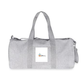 Alpine Vibes Kabelbahn - Recycelte Canvas-Sporttasche von Stanley/Stella - Grau meliert - Vorne