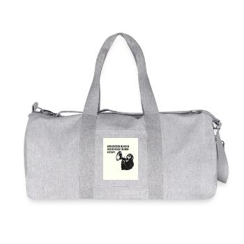 Affen und die menschliche Abstammung - Recycelte Canvas-Sporttasche von Stanley/Stella - Grau meliert - Vorne