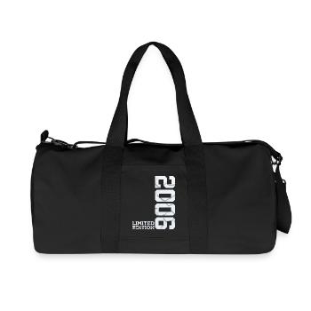 20E ANNIVERSAIRE ÉDITION LIMITÉE 2006 - Sac de sport en toile recyclée Stanley/Stella - noir - Devant