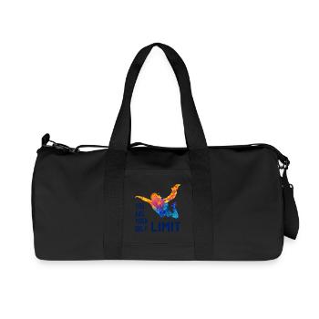 Skydive Fallschirmspringer Skydiver Freifall - Recycelte Canvas-Sporttasche von Stanley/Stella - Schwarz - Vorne
