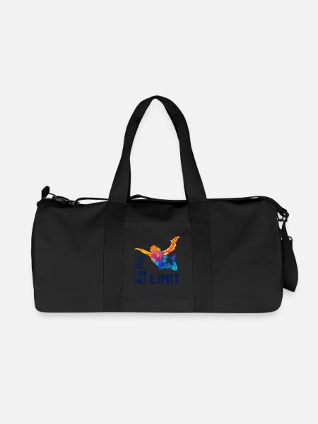 Skydive Fallschirmspringer Skydiver Freifall - Recycelte Canvas-Sporttasche von Stanley/Stella - Schwarz