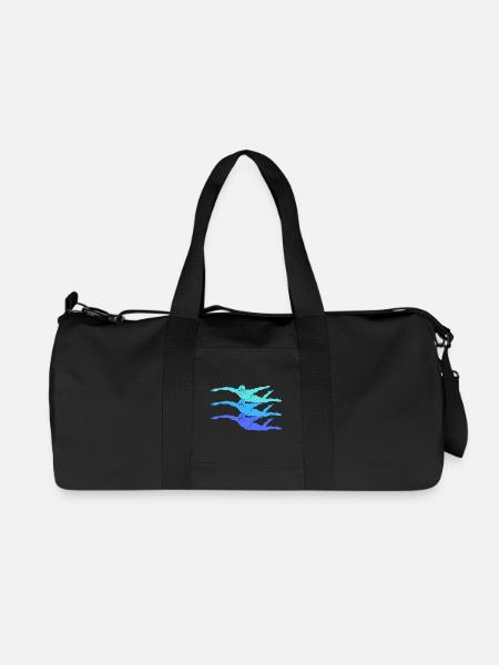 Schwimmen Schwimmsport Kinder Schwimm Schwimmer - Recycelte Canvas-Sporttasche von Stanley/Stella - Schwarz
