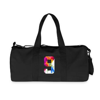 NUMÉRO 9 ANS 9E ANNIVERSAIRE - Sac de sport en toile recyclée Stanley/Stella - noir - Devant