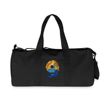 NO. 9 NUMBER 9 COOL 9TH BIRTHDAY - Recycled Canvas Sports Bag by Stanley/Stella - black - Front
