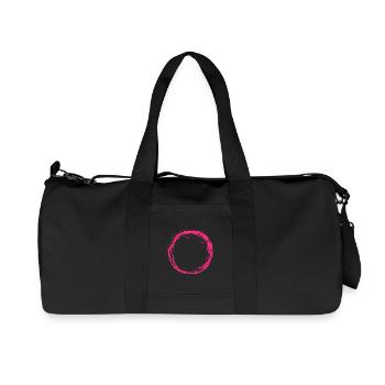 Kreis Rosa - Recycelte Canvas-Sporttasche von Stanley/Stella - Schwarz - Vorne