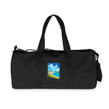 Isle Of Wight Vintage Reiseposter WPA Souvenir - Recycelte Canvas-Sporttasche von Stanley/Stella - Schwarz - Vorne