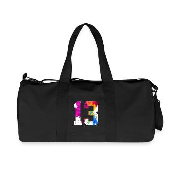 NUMBER 13 YEARS OLD 13TH BIRTHDAY - Recycled Canvas Sports Bag by Stanley/Stella - black - Front