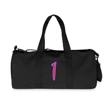 1 - Recycelte Canvas-Sporttasche von Stanley/Stella - Schwarz - Vorne