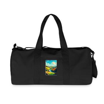 Ardennes France Vintage Voyage Poster Souvenir WPA - Sac de sport en toile recyclée Stanley/Stella - noir - Devant