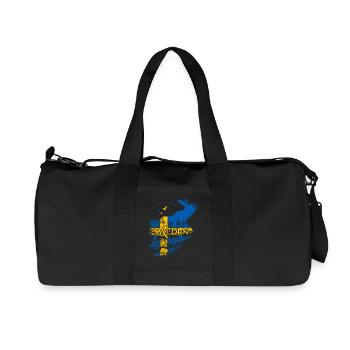 SWEDEN ELCH SCHWEDEN FLAGGE - Recycelte Canvas-Sporttasche von Stanley/Stella - Schwarz - Vorne
