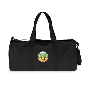 Biene Lustige Cartoon Sommer Strand Sonnenbrille - Recycelte Canvas-Sporttasche von Stanley/Stella - Schwarz - Vorne