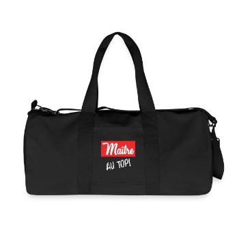 MASTER - Recycled Canvas Sports Bag by Stanley/Stella - black - Front