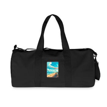 Zandvoort Pays-Bas Affiche de voyage vintage WPA - Sac de sport en toile recyclée Stanley/Stella - noir - Devant