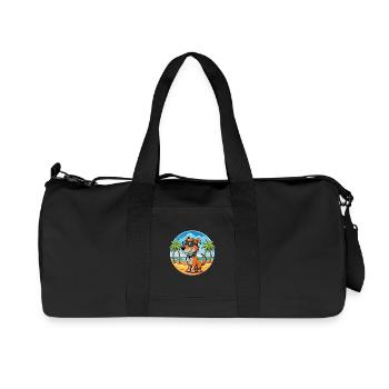 Polnische Jagdhund Hund Rasse Cartoon Sonnenbrille - Recycelte Canvas-Sporttasche von Stanley/Stella - Schwarz - Vorne
