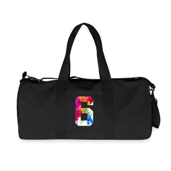 NUMBER 6 YEARS OLD 6TH BIRTHDAY - Recycled Canvas Sports Bag by Stanley/Stella - black - Front