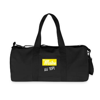 MEISTER. MEISTER. HUMOR - Recycelte Canvas-Sporttasche von Stanley/Stella - Schwarz - Vorne