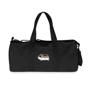 Niedlicher Hamster - Recycelte Canvas-Sporttasche von Stanley/Stella - Schwarz - Vorne