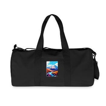 Ben Nevis, Schottland, Vereinigtes Königreich, Reiseposter, Souvenir, WPA - Recycelte Canvas-Sporttasche von Stanley/Stella - Schwarz - Vorne